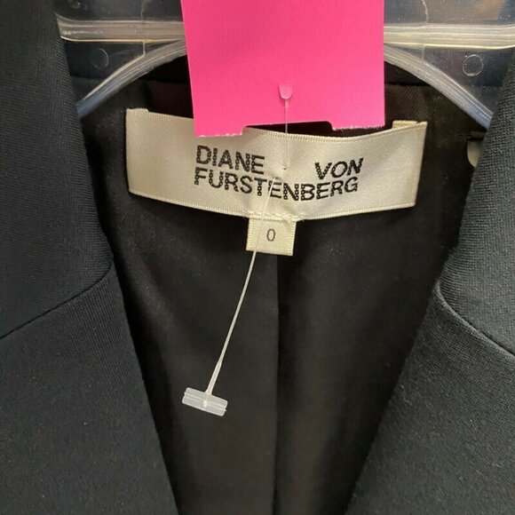 Diane Von Furstenberg Black Riding Crop Blazer - Picture 3 of 3